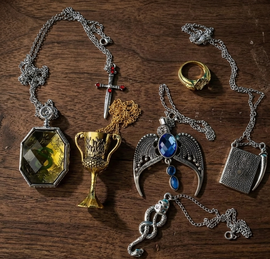 Set de 7 reliquias Místicas del mundo mágico-colección joyería